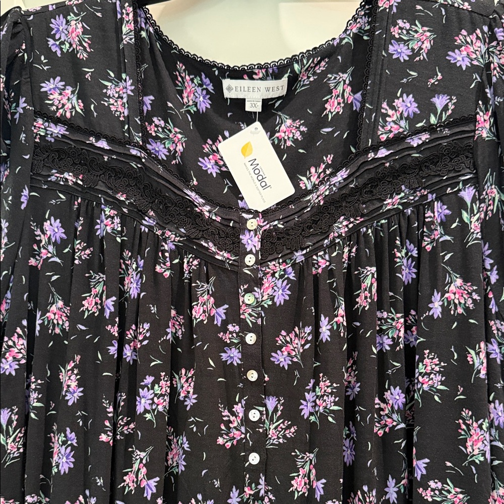 EILEEN WEST NIGHTGOWN CALF LENGTH NWT sz 3X